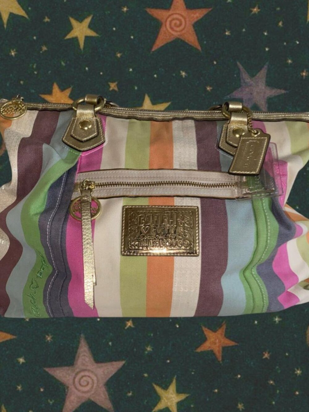 Y2K Coach Poppy Heritage Legacy Tote